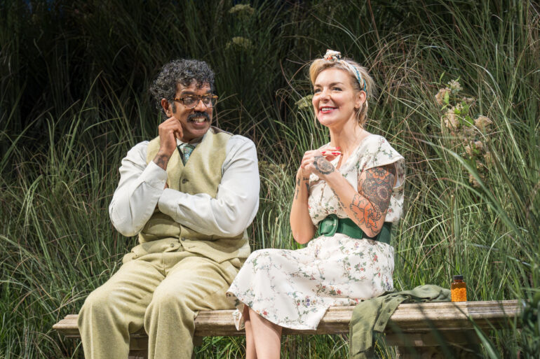 Romesh Ranganathan (Bill) and Sheridan Smith (Susan). Photo by Marc Brenner